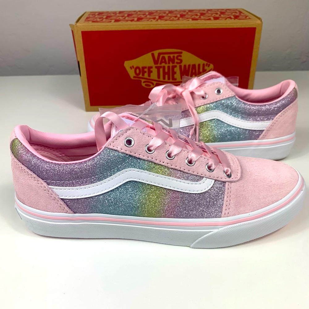 Vans Ward Rainbow Glitter/Pink Blushing